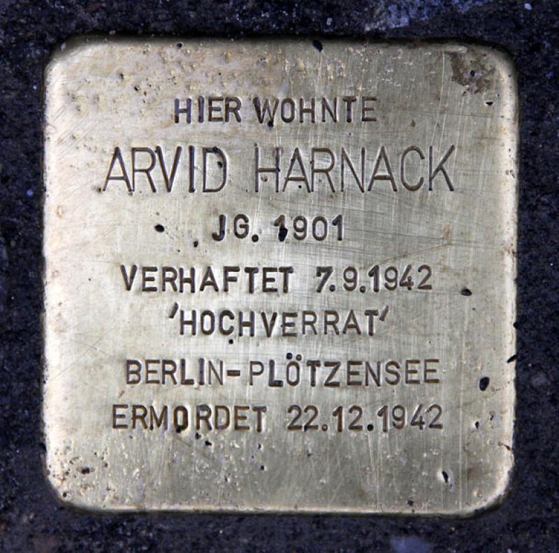 Stolperstein für Arvid Harnack