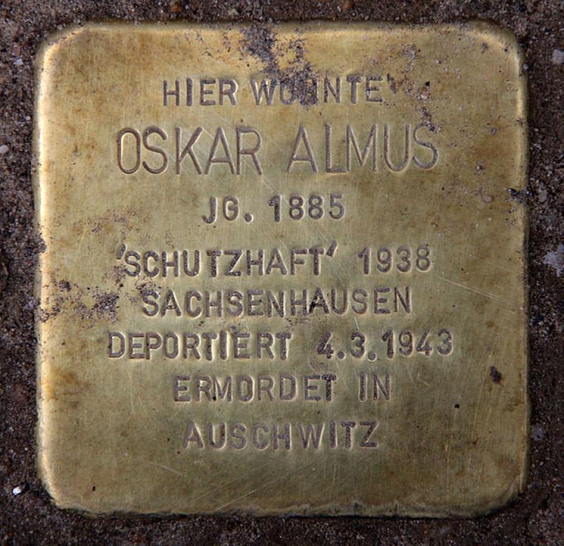 Stolperstein für Oskar Almus