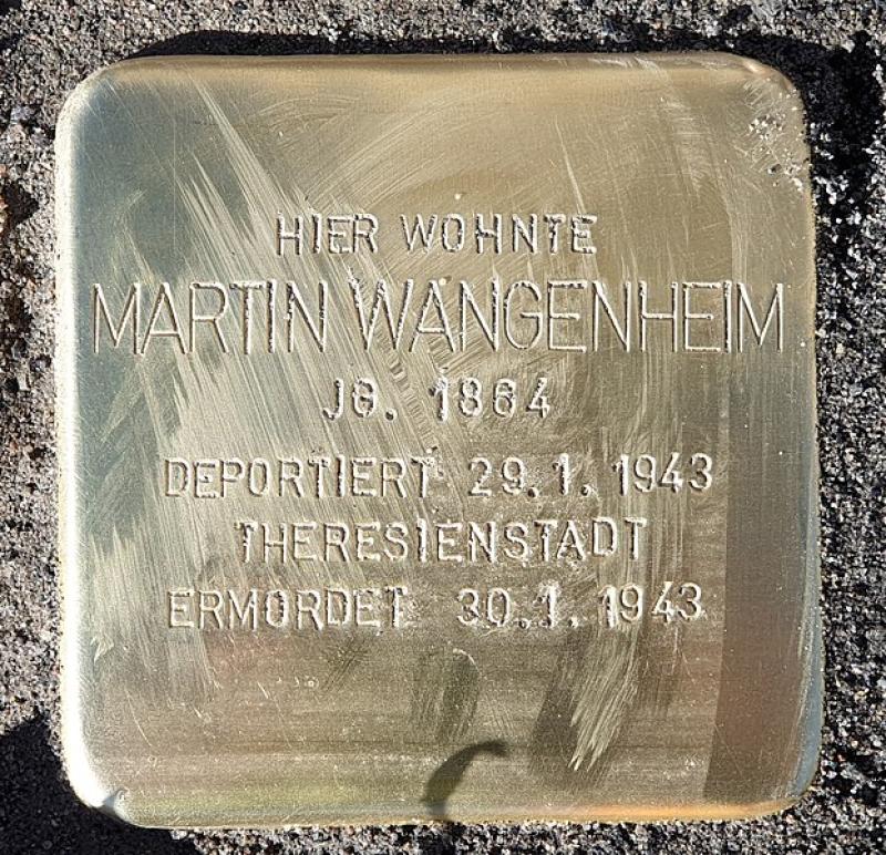 Stolperstein Martin Wangenheim © OTFW
