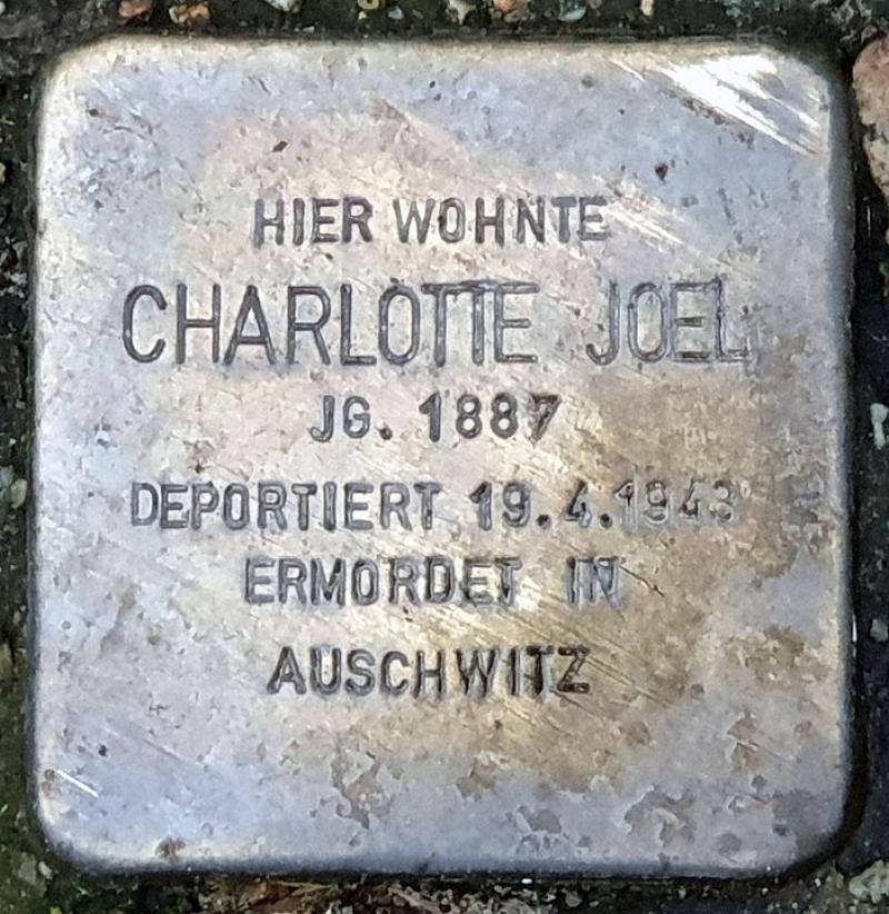 Stolperstein für Charlotte Joel   © OTFW