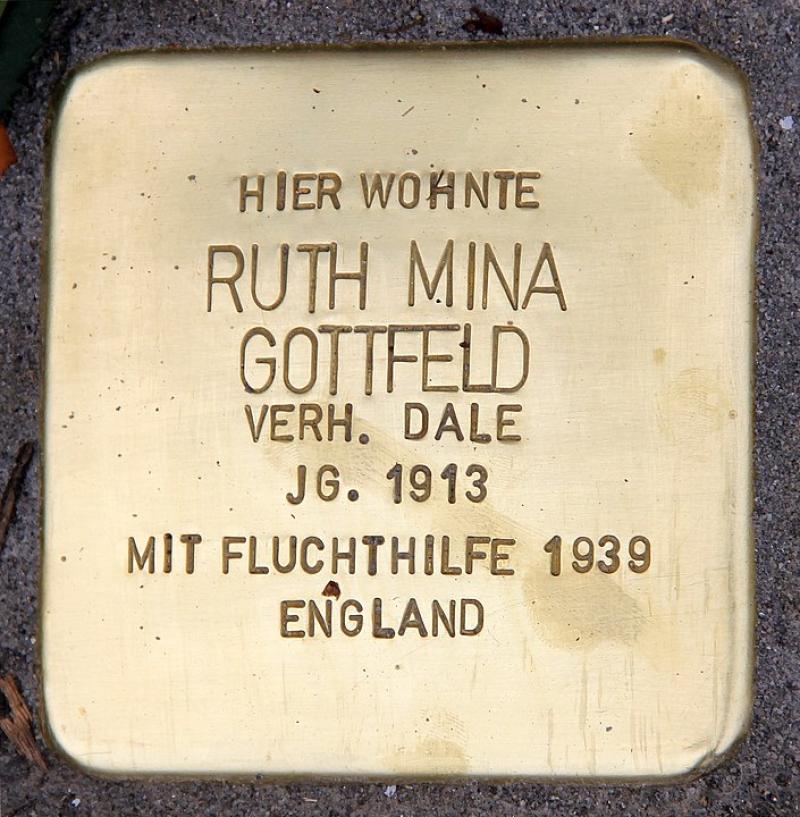 Stolperstein Ruth Mina Gottfeld © OTFW Berlin