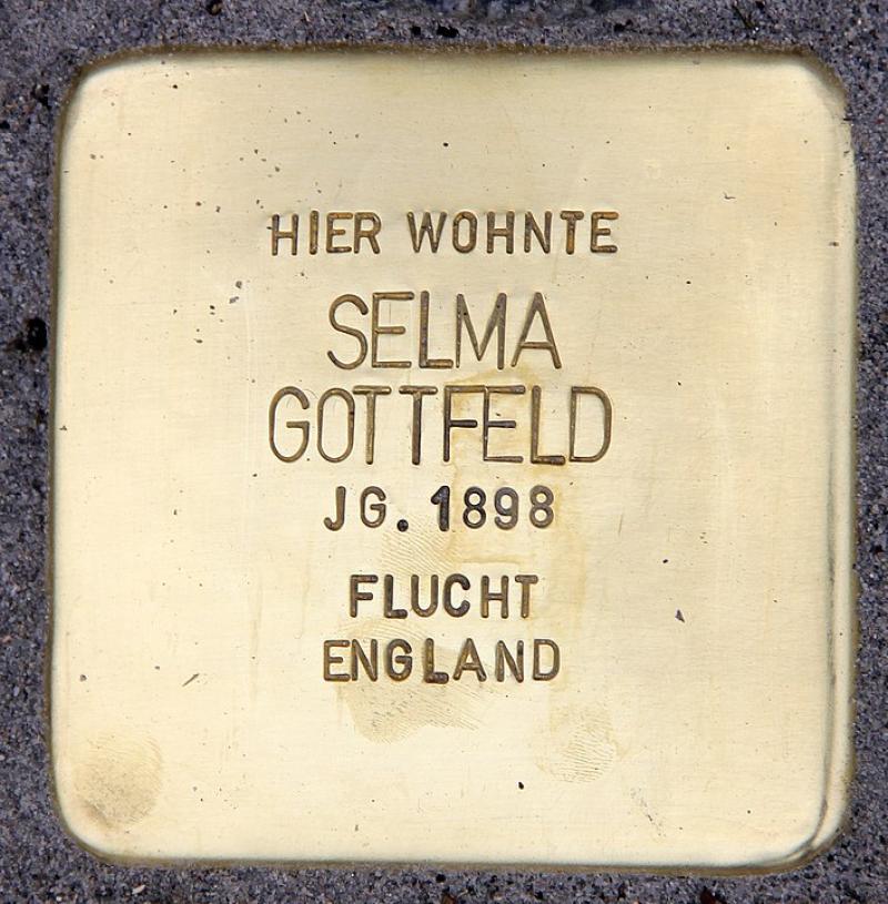 Stolperstein Selma Gottfeld © OTFW Berlin