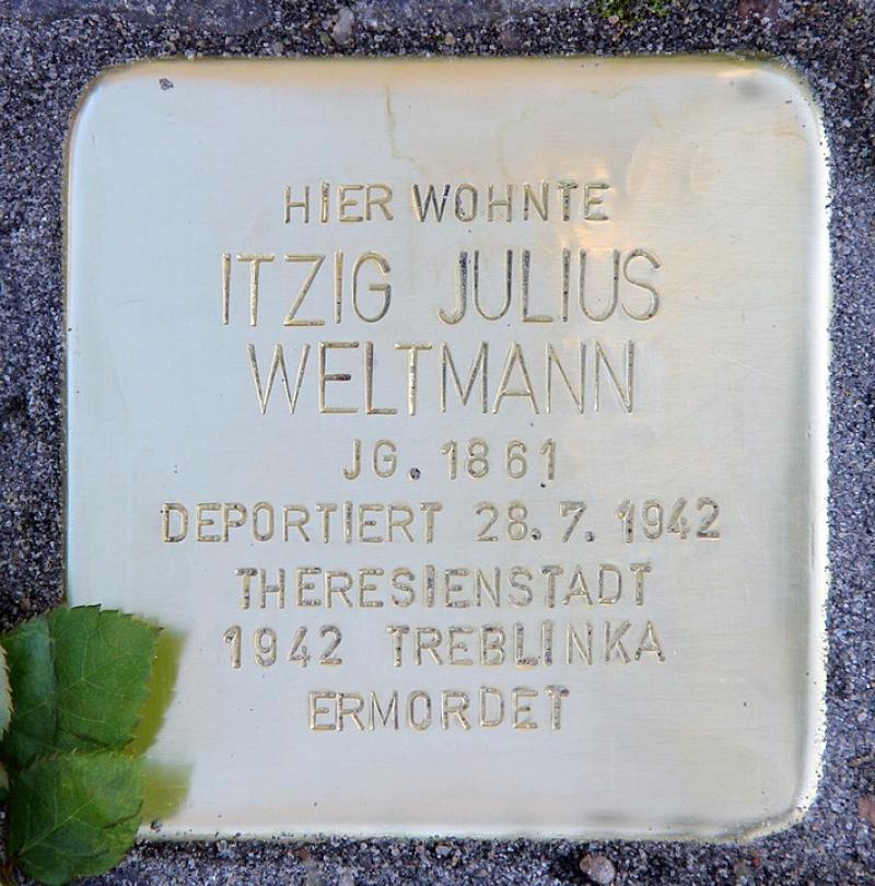 Stolperstein für Itzig Julius Weltmann © OTFW