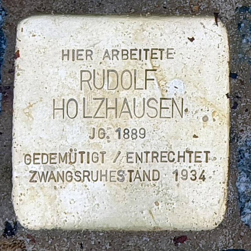 Stolperstein für Rudolf Holzhausen © OTFW