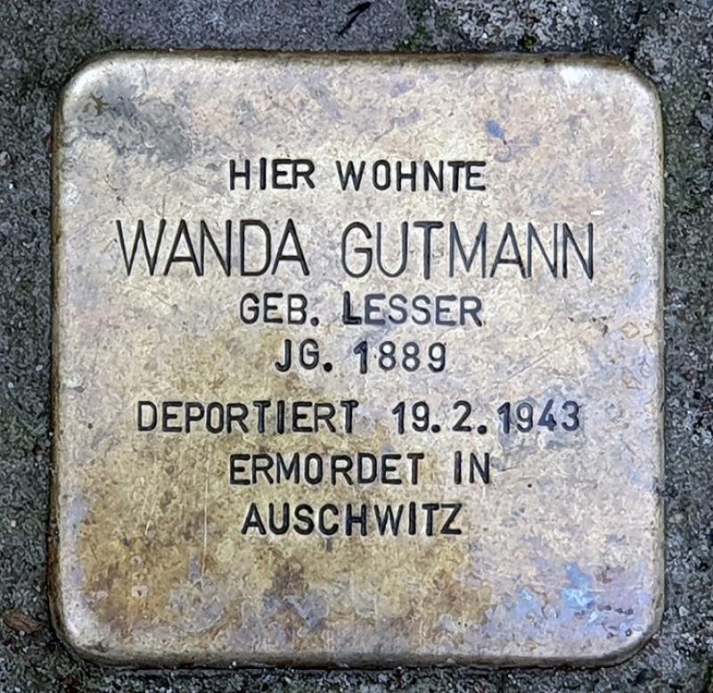 Stolperstein für Wanda Gutmann   © OTFW