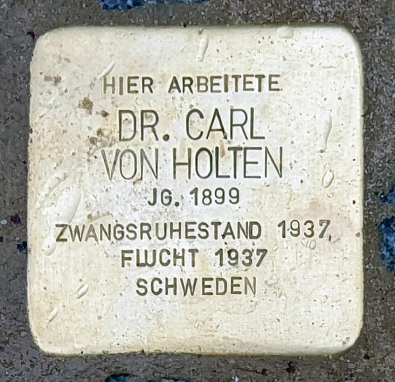 Stolperstein für Carl von Holten © OTFW