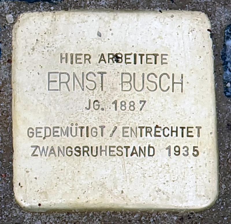 Stolperstein für Ernst Busch © OTFW
