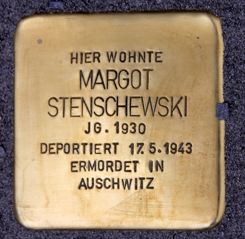 Stolperstein Margot Stenschewski © OTFW