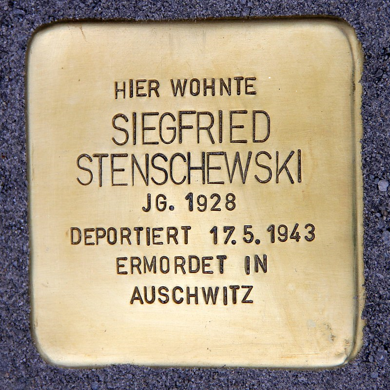 Stolperstein Siegfried Stenschewski © OTFW