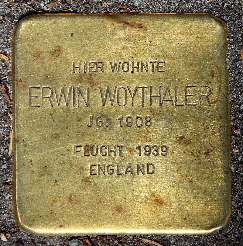 Stolperstein Erwin Woythaler © OTFW