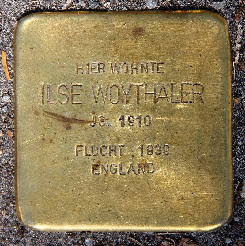 Stolperstein Ilse Woythaler © OTFW