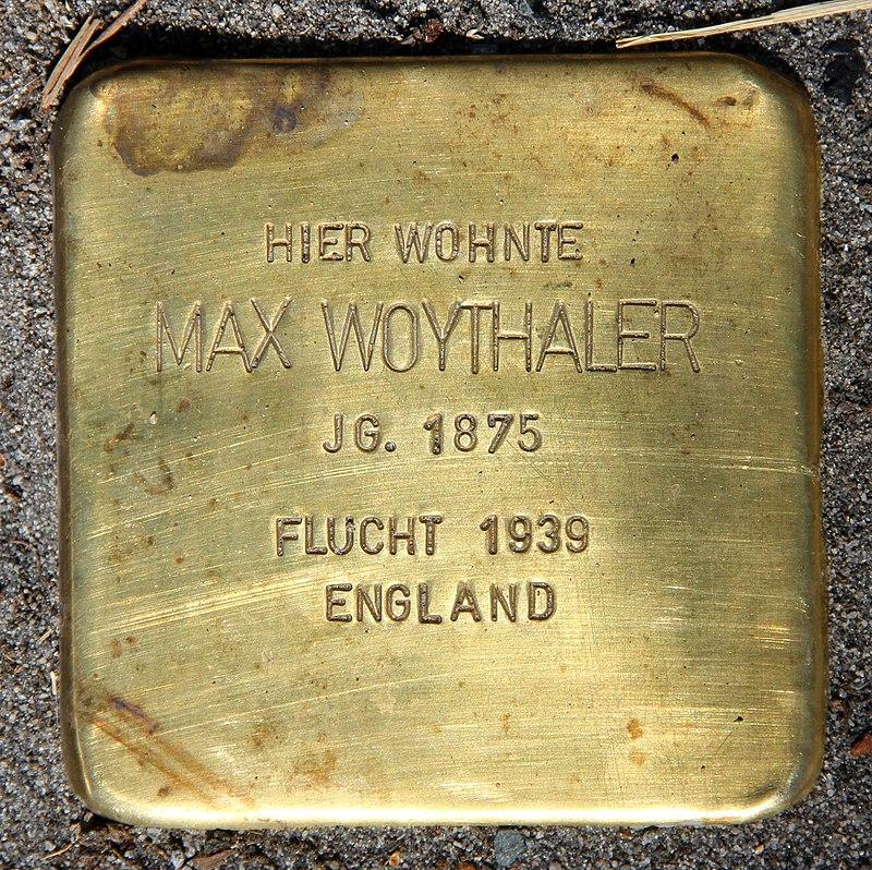 Stolperstein Max Woythaler © OTFW