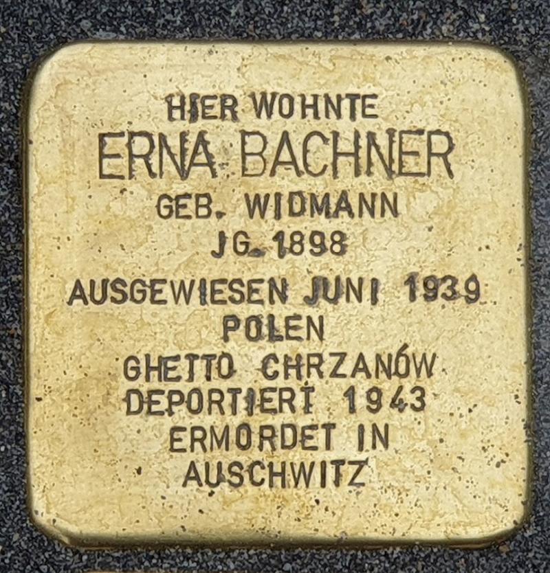 Stolperstein Erna Bachner © OTFW Berlin