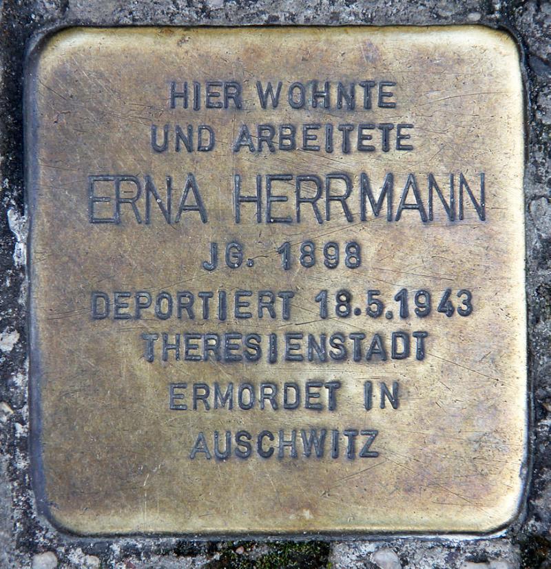 Stolperstein Erna Herrmann © OTFW