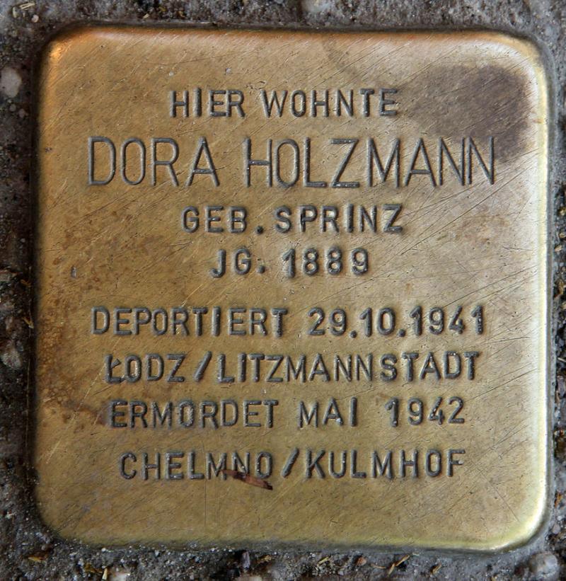 Stolperstein Dora Holzmann  © OTFW