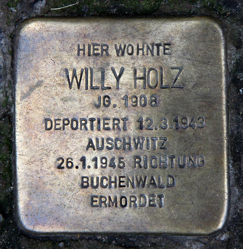 Stolperstein Willy Holz © OTFW