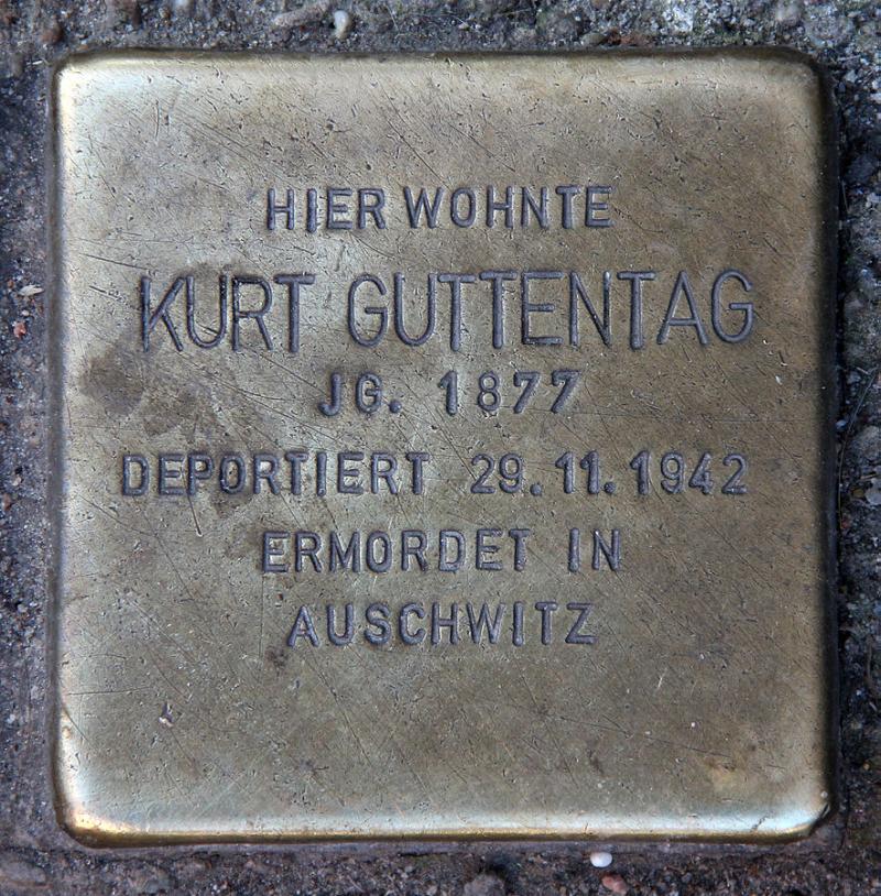 Stolperstein Kurt Guttentag © OTFW