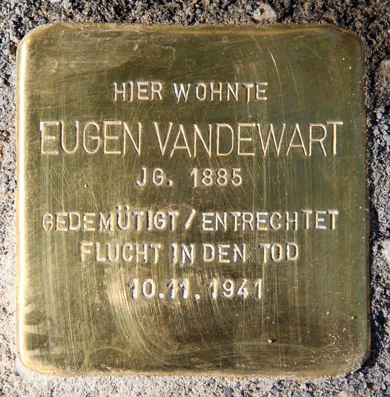 Stolperstein Eugen Vandewart