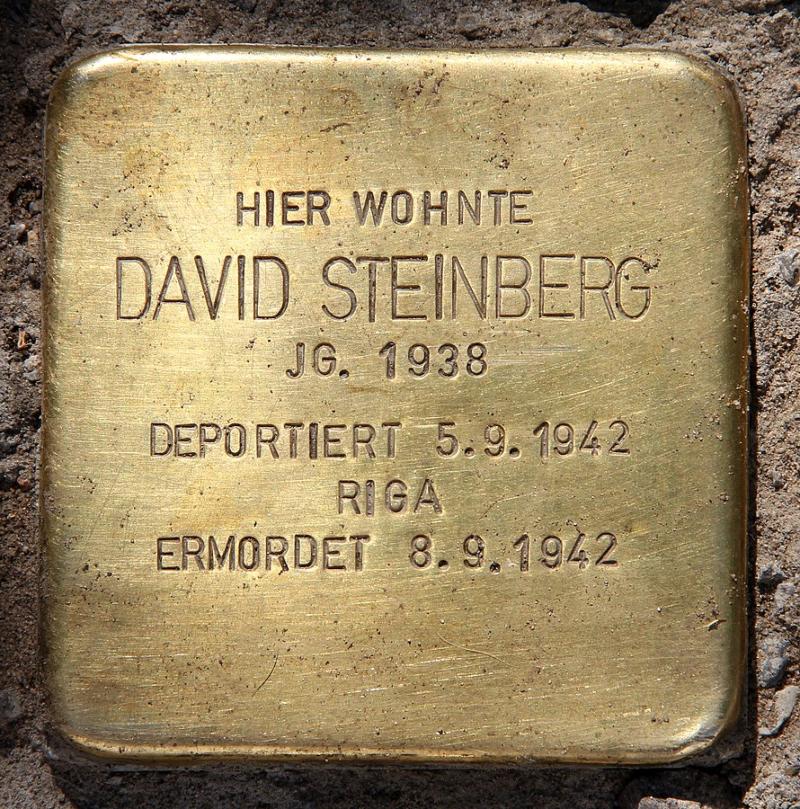Stolperstein David Steinberg © OTFW Berlin
