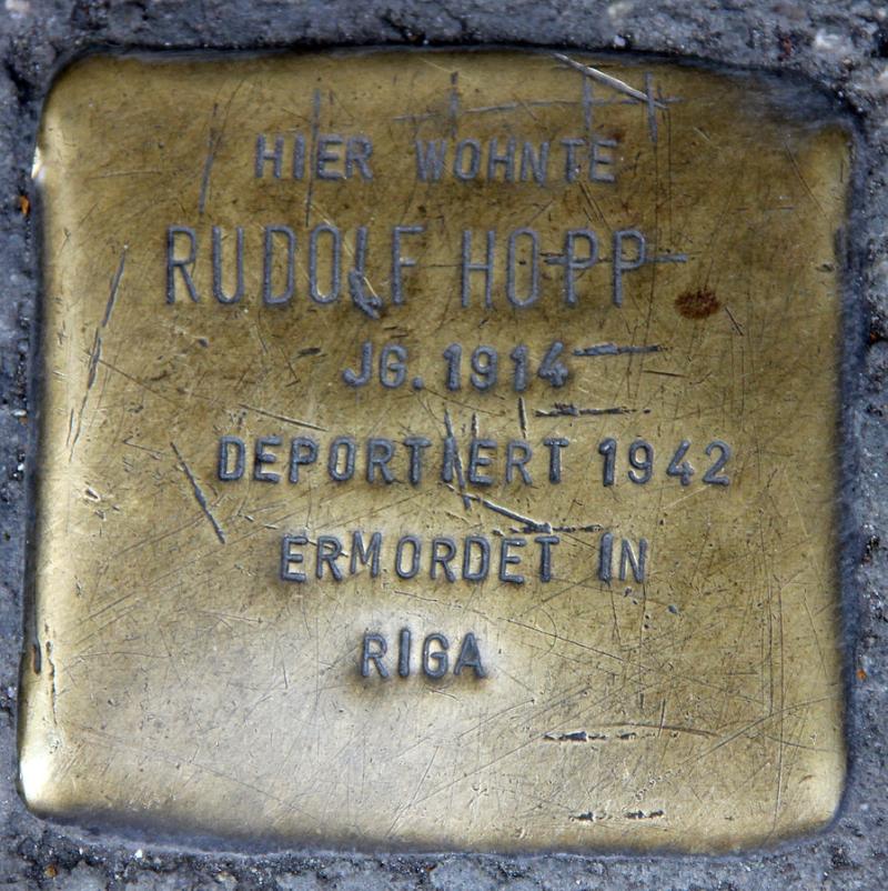Stolperstein Rudolf Hopp © OTFW