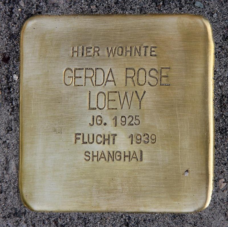  Stolperstein Gerda Rose Loewy © OTFW Berlin