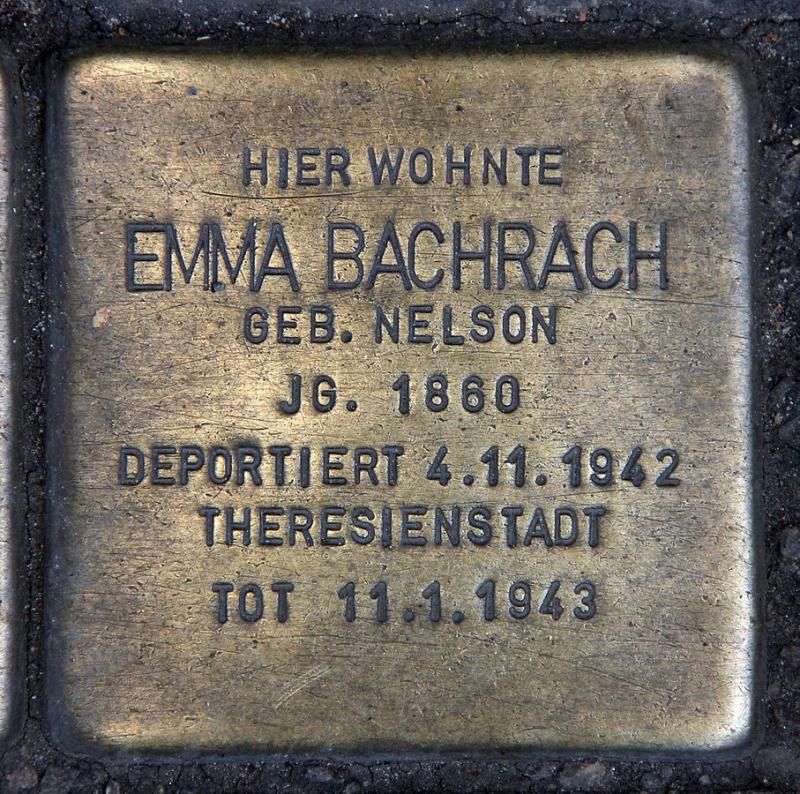Stolperstein Emma Bachrach  © OTFW