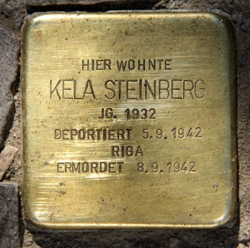Stolperstein Kela Steinberg © OTFW Berlin