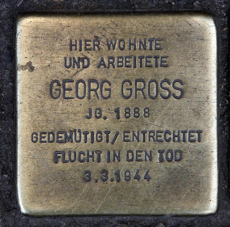 Stolperstein Georg Gross © OTFW