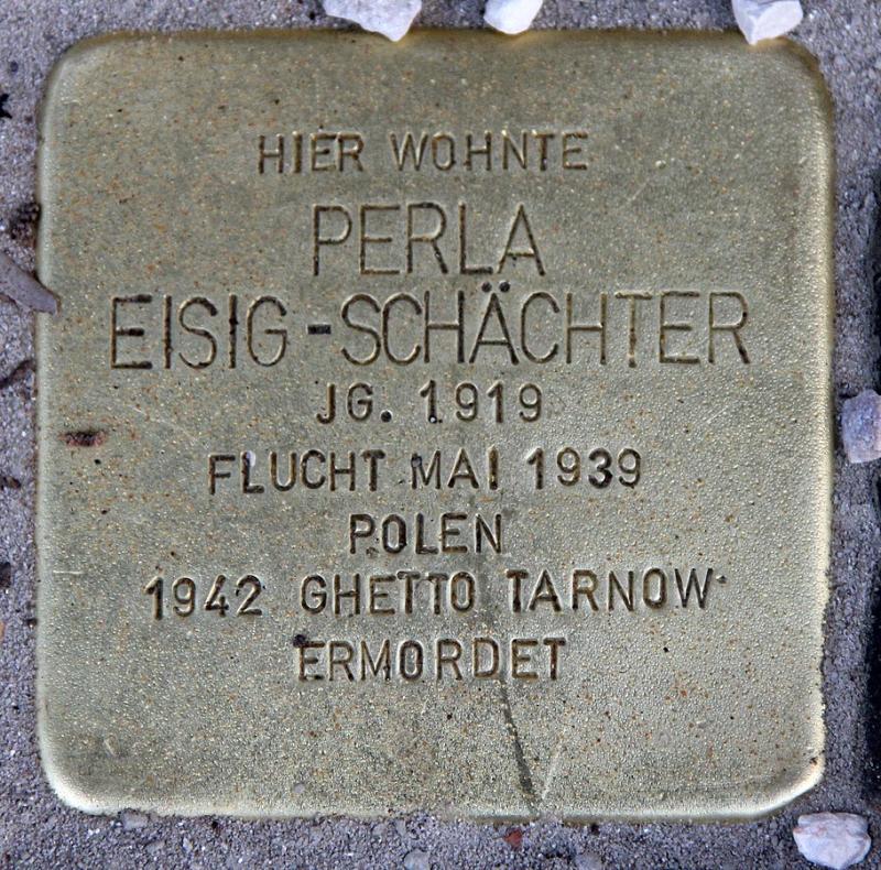 Stolperstein Perla Eisig-Schächter © OTFW Berlin