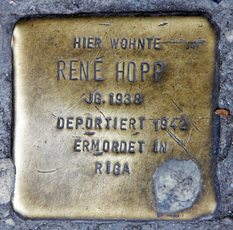 Stolperstein Rene Hopp  © OTFW
