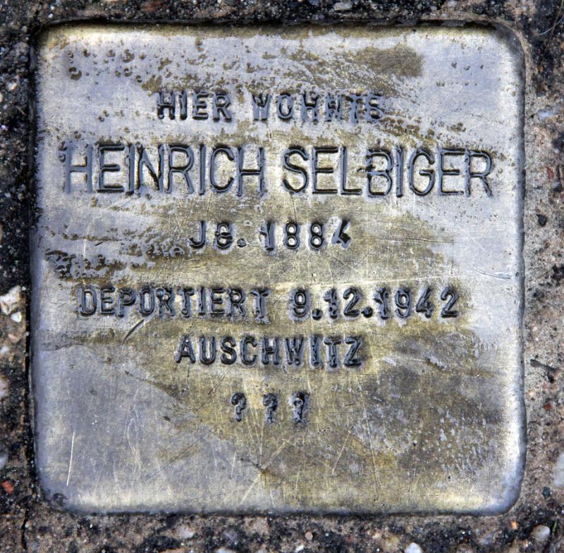 Stolperstein Heinrich Selbiger © OTFW