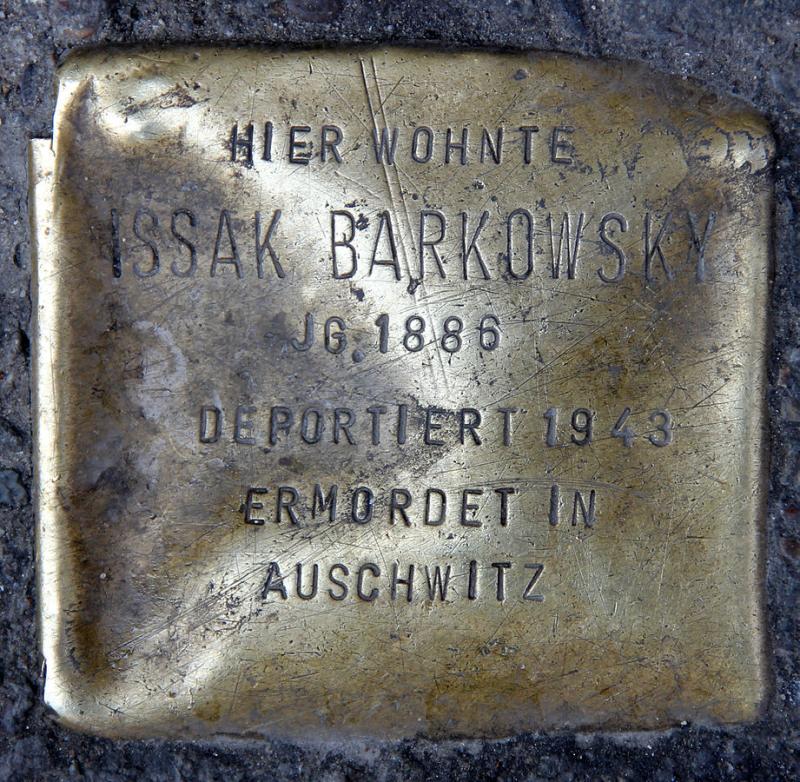 Stolperstein Issak Barkowsky  © OTFW