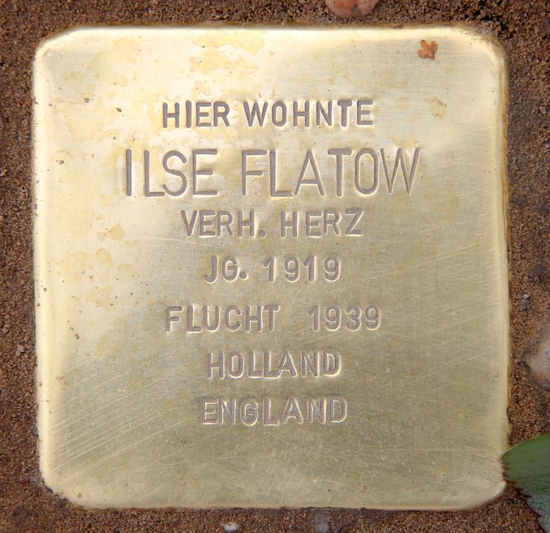Stolperstein Ilse Flatow  © OTFW