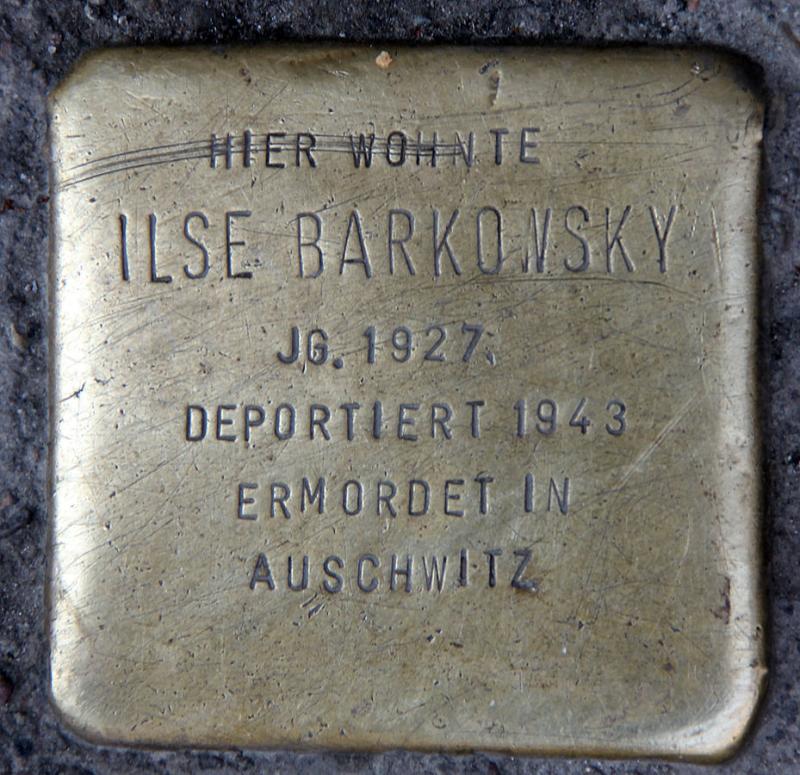 Stolperstein Ilse Barkowsky © OTFW