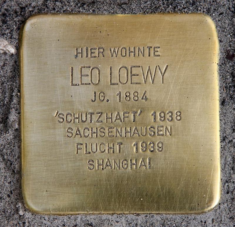  Stolperstein Leo Loewy © OTFW Berlin