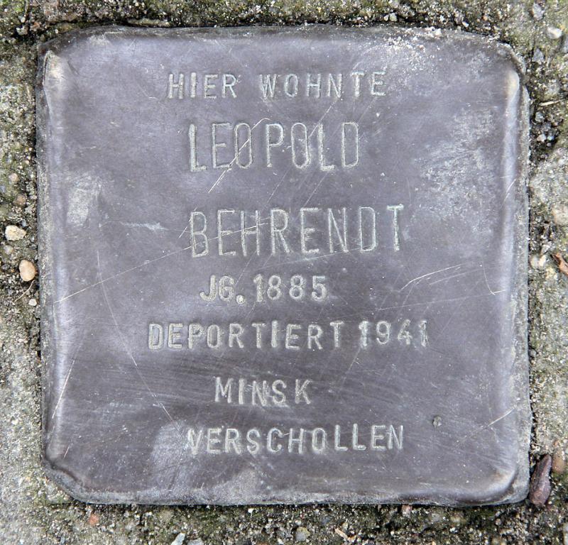 Stolperstein Leopold Behrendt © OTFW