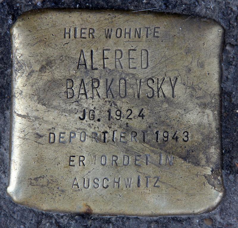 Stolperstein Alfred Barkowsky © OTFW