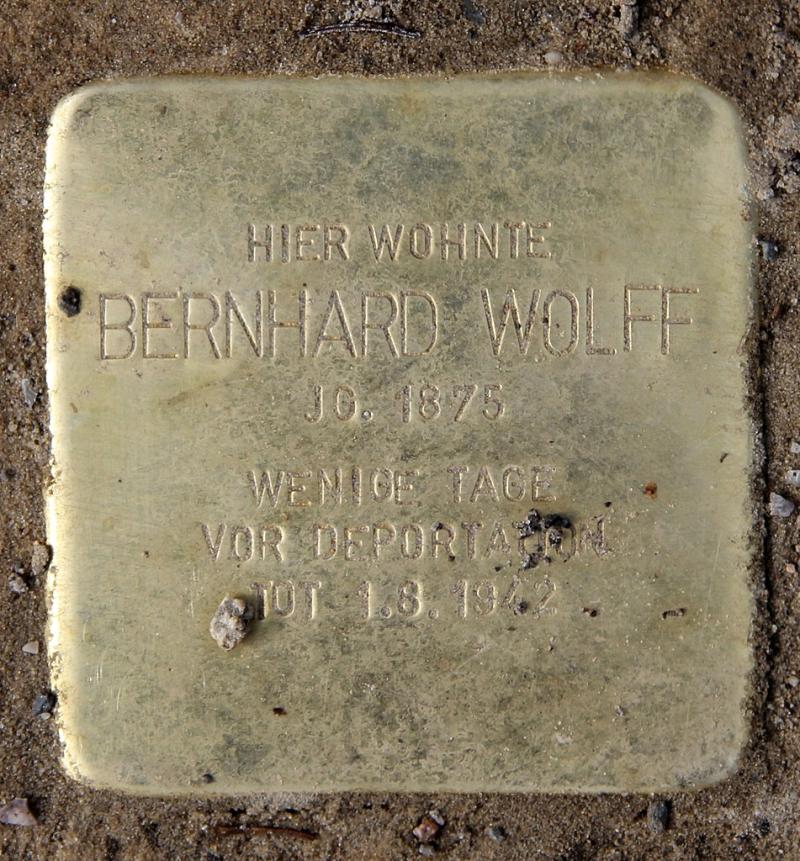 Stolperstein Bernhard Wolff © OTFW