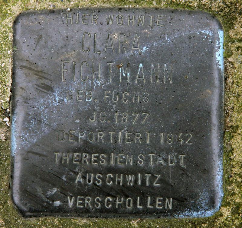 Stolperstein Clara Fichtmann © OTFW