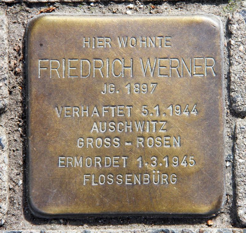 Stolperstein Friedrich Werner © OTFW