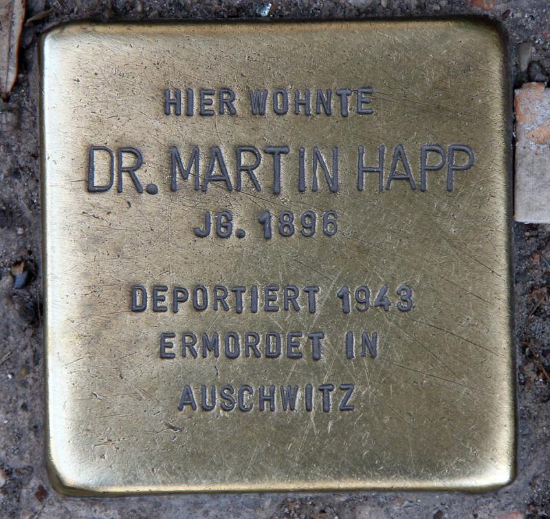 Stolperstein Martin Happ © OTFW