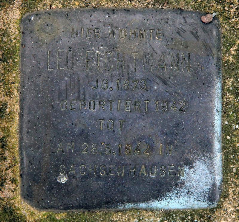 Stolperstein Leo Fichtmann © OTFW
