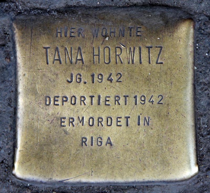 Stolperstein Tana Horwitz  © OTFW