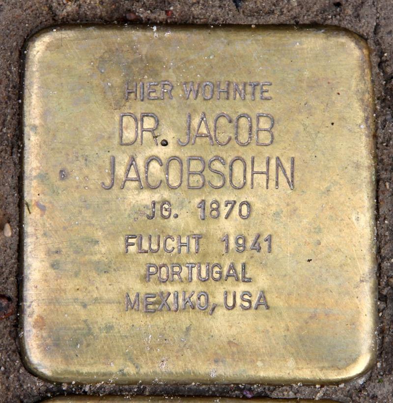 Stolperstein für Jacob Jacobsohn © OTFW