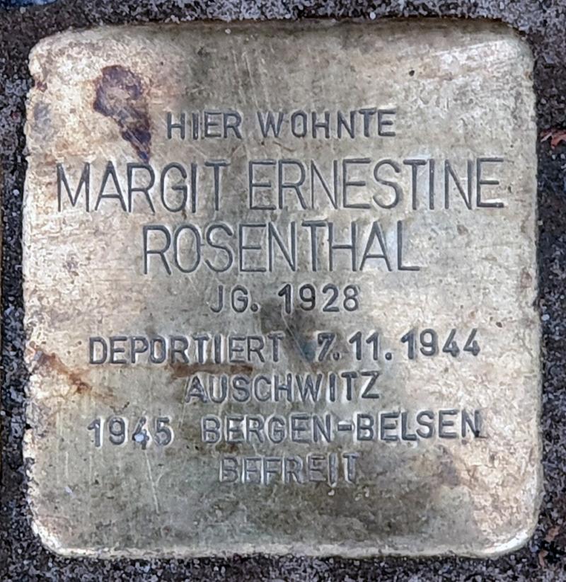 Stolperstein Margit Rosenthal © OTFW