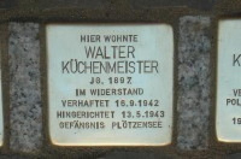 Stolperstein für Walter Küchenmeister