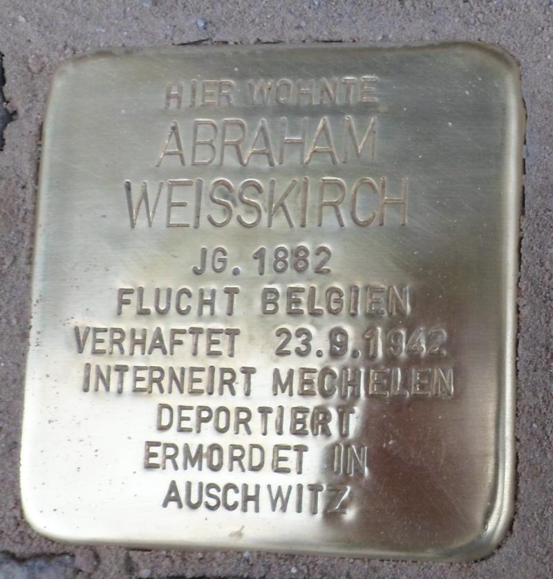Stolperstein für Abraham Weisskirch