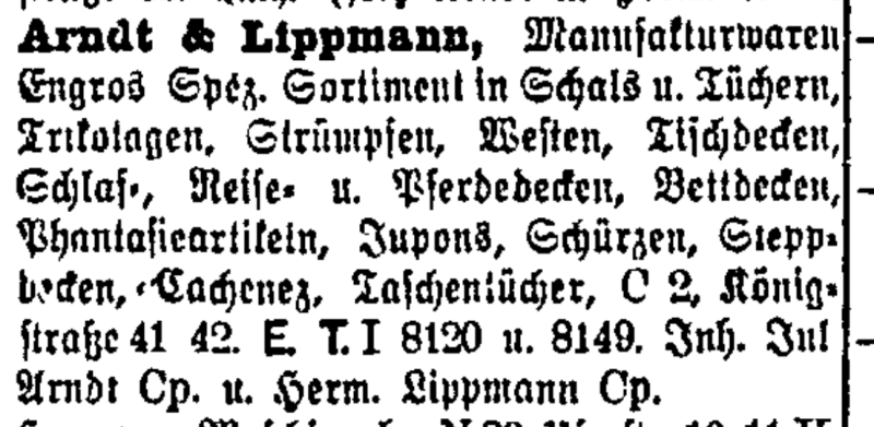 Adressbuch 1910 Bild: Adressbuch 1910