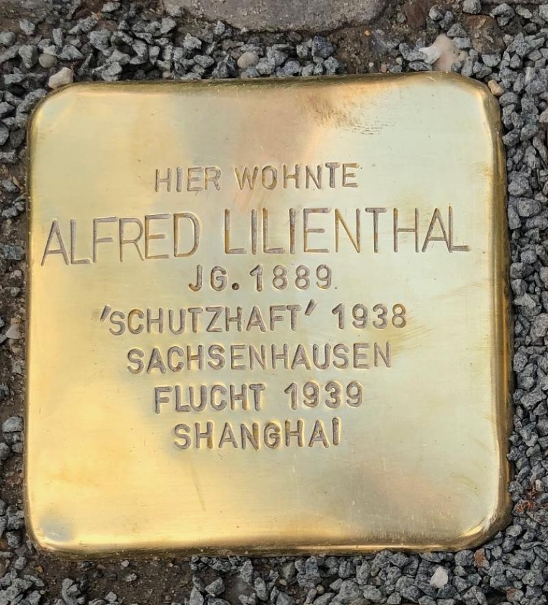 Stolperstein Alfred Lilienthal © S. Davids