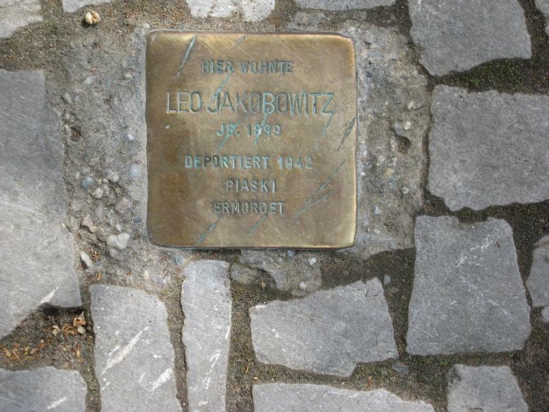 Stolperstein für Leo Jakobowitz. Copyright: M